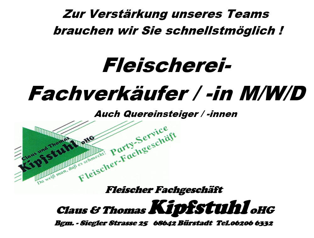 Stellenanzeige Laden